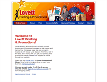 Tablet Screenshot of lovettpromotion.com